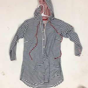 NWT size S Gretchen Scott striped hoodie